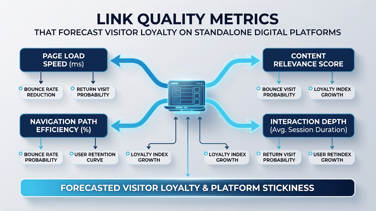 Screenshot of analytics dashboard illustrating retention trends from high-quality link referrals on standalone platforms