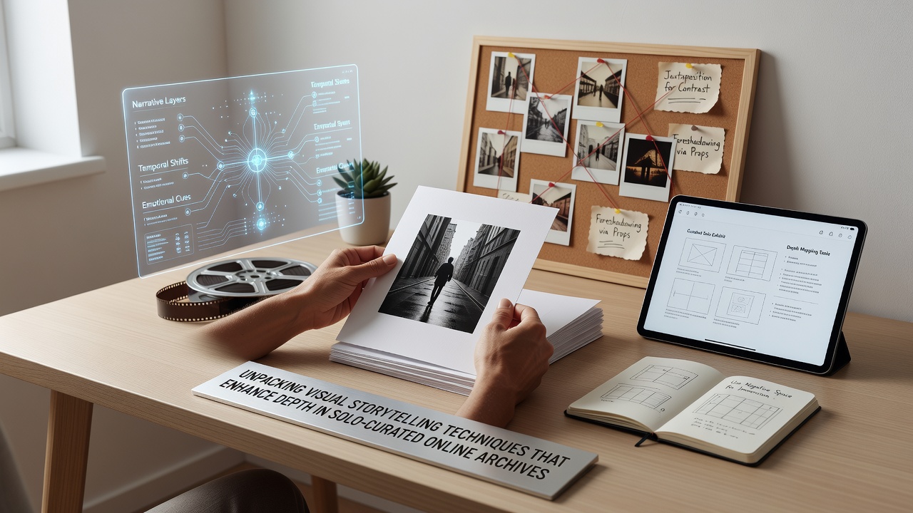 Unpacking Visual Storytelling Techniques That Enhance Depth in Solo-Curated Online Archives